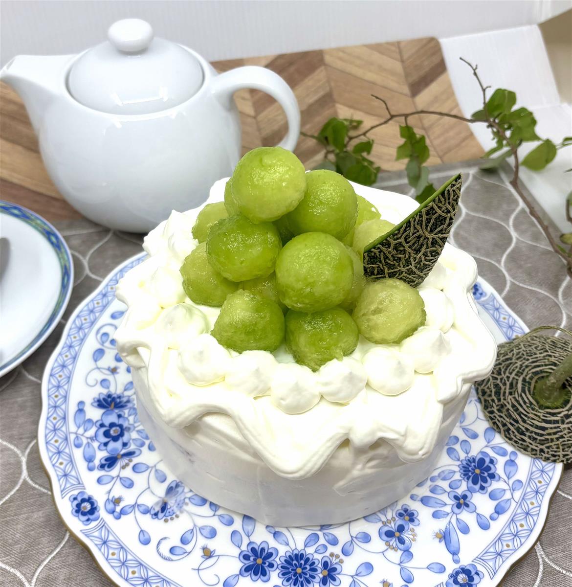 メロンのショートケーキ