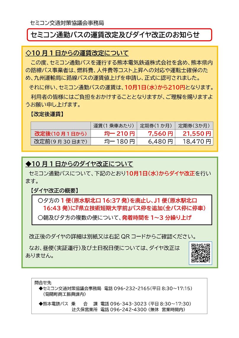 R7年10月1以降　運賃改定